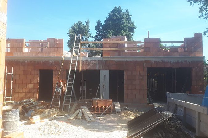 Élévations de mûrs d'un complexe d'habitations. Projet piloté par 2MA Structure - Tours