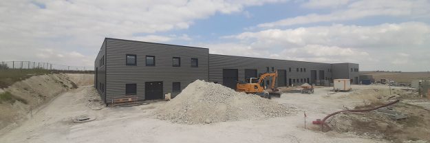 référence 2MA Structure construction d'un bâtiment industriel